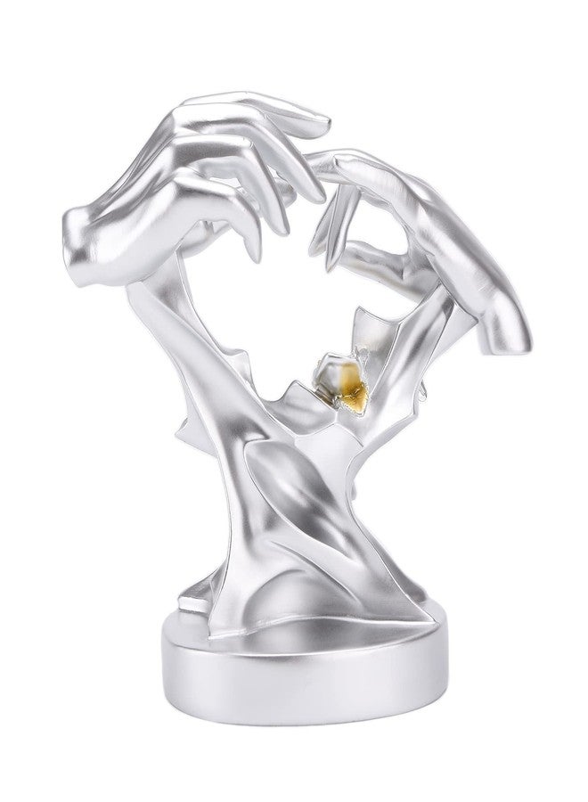 BRABUD Resin Lovers Hands Statue Wear Ring Figurine Wedding Anniversary Valentine's Day Birthday Gift Proposal Marriage Decoration Home Ornament TQGJBS323 - Image 4